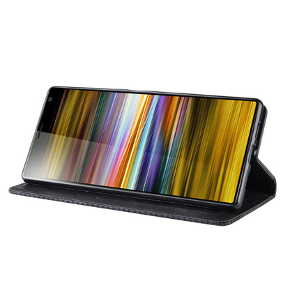 Vintage Style PU Leather Wallet Mobile Phone Cover for Sony Xperia 10 Plus