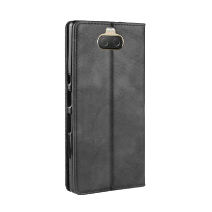 Vintage Style PU Leather Wallet Mobile Phone Cover for Sony Xperia 10 Plus