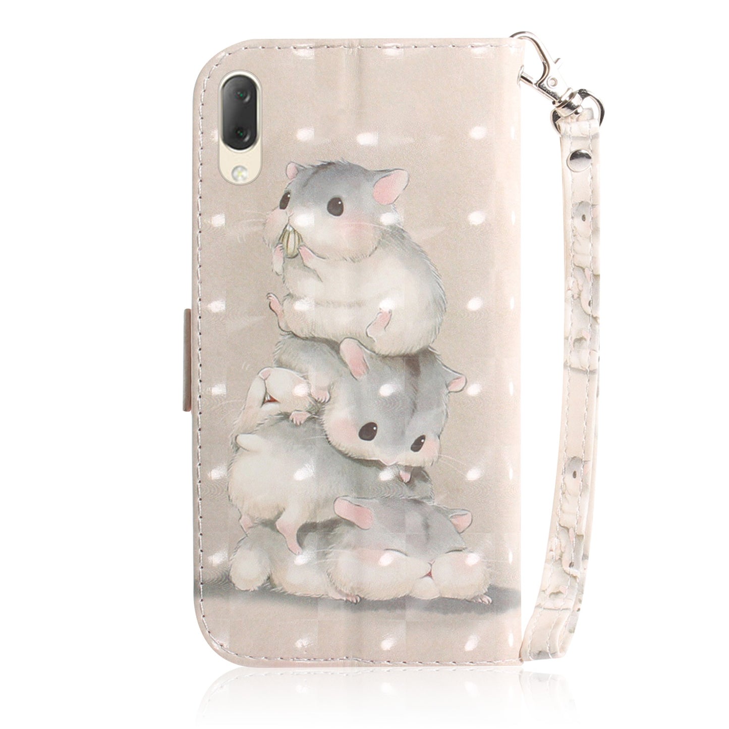 Pattern Printing / Light Spot Decor / Leather Wallet Case for Sony Xperia L3