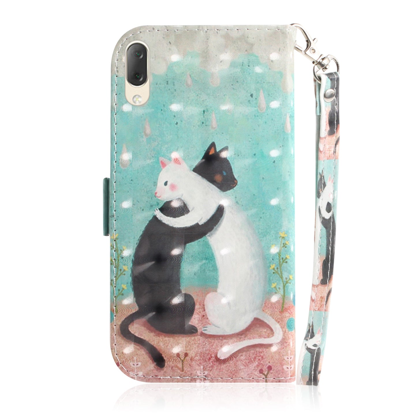 Pattern Printing / Light Spot Decor / Leather Wallet Case for Sony Xperia L3