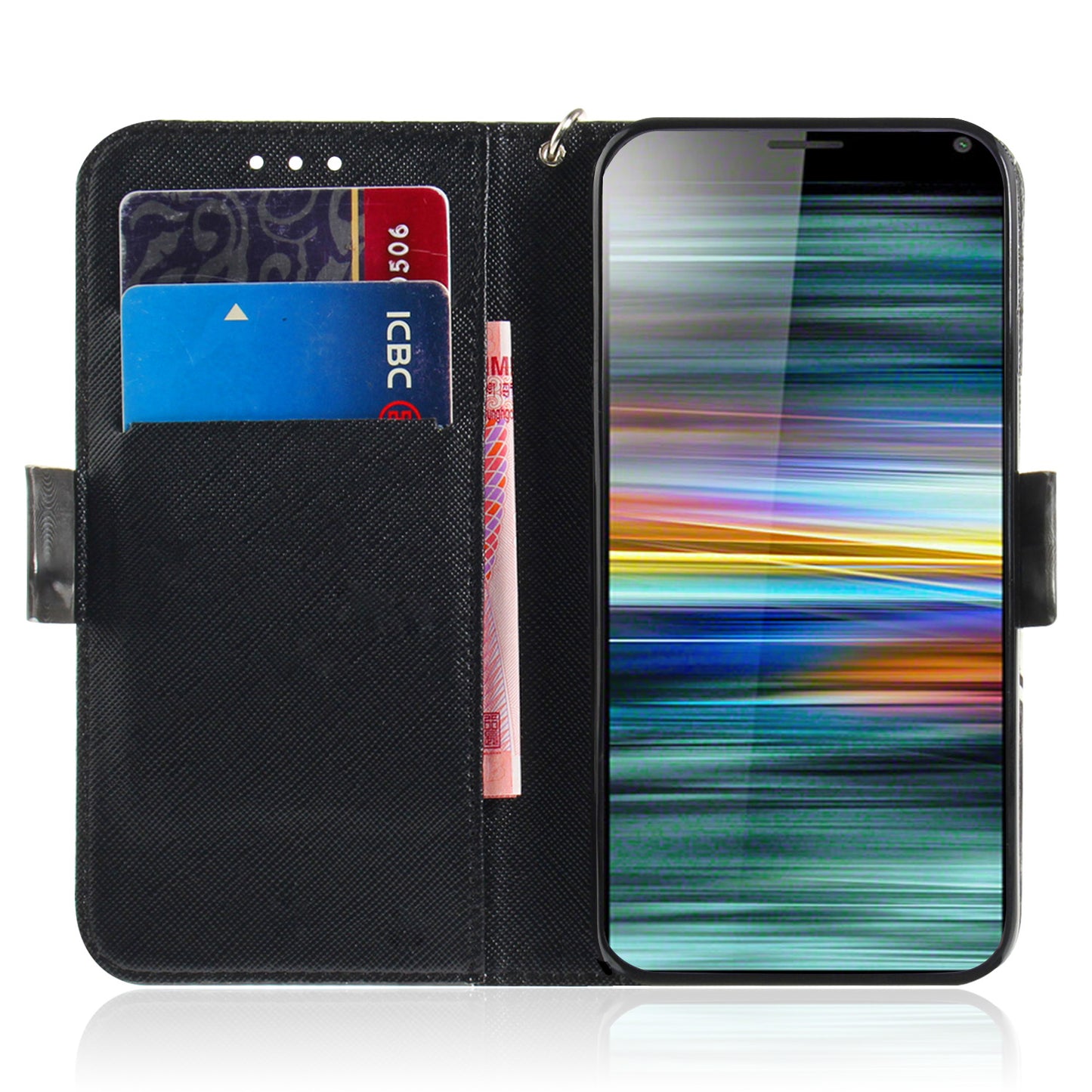 Pattern Printing PU Leather Wallet Cover with Stand for Sony Xperia 10