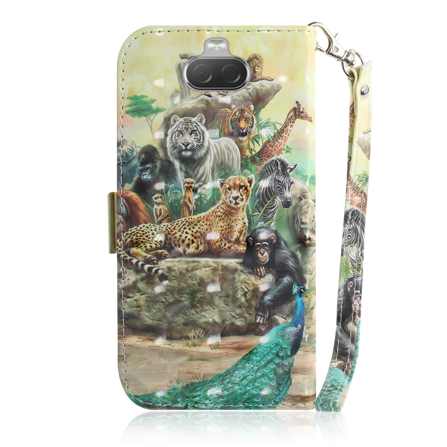 Pattern Printing PU Leather Wallet Cover with Stand for Sony Xperia 10