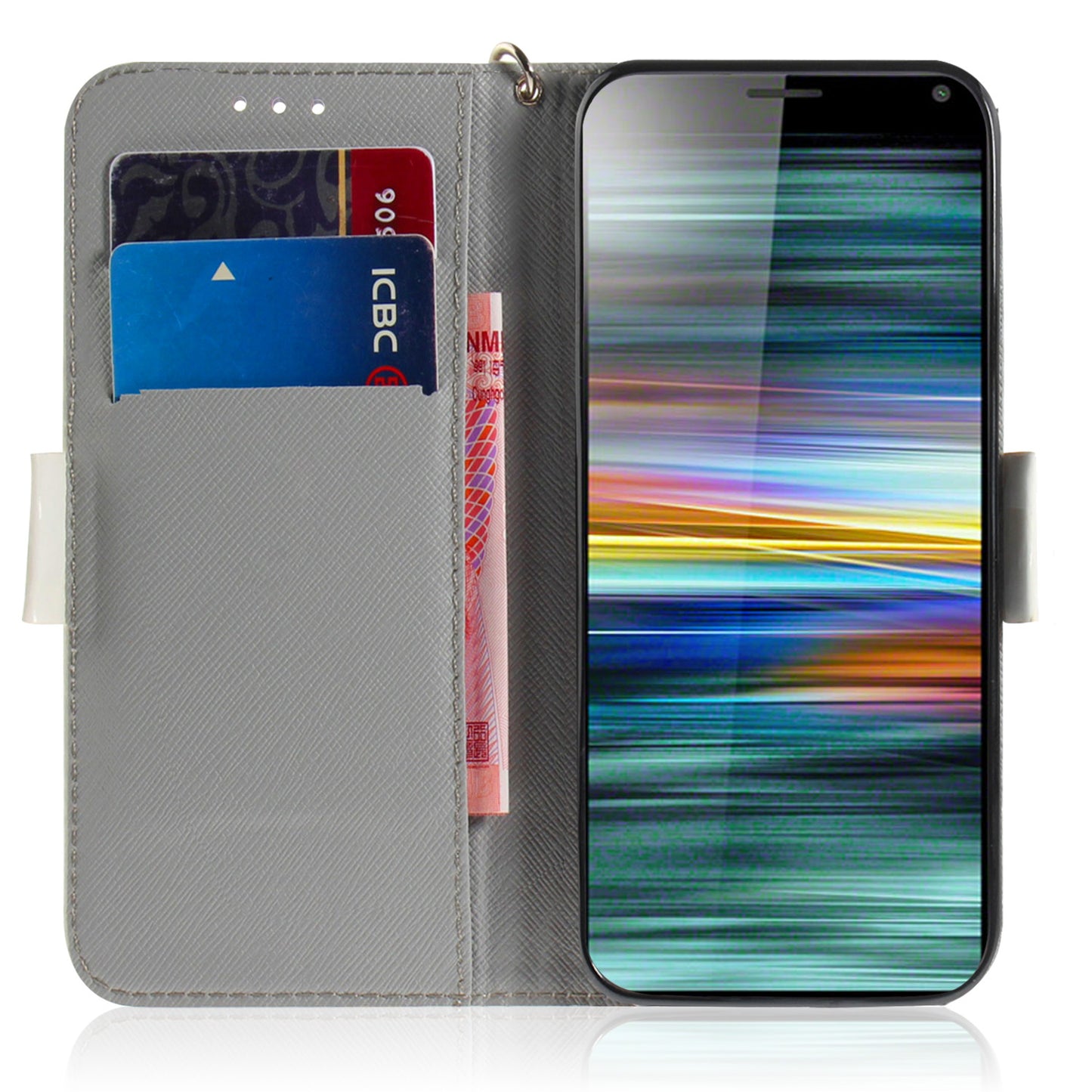 Pattern Printing PU Leather Wallet Cover with Stand for Sony Xperia 10