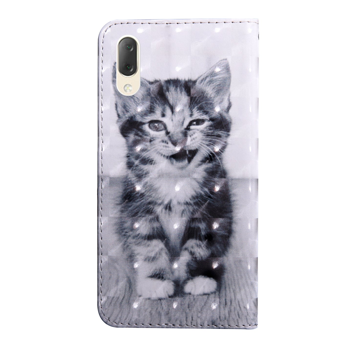 Light Spot Decor Patterned Wallet Leather Stand Case for Sony Xperia L3