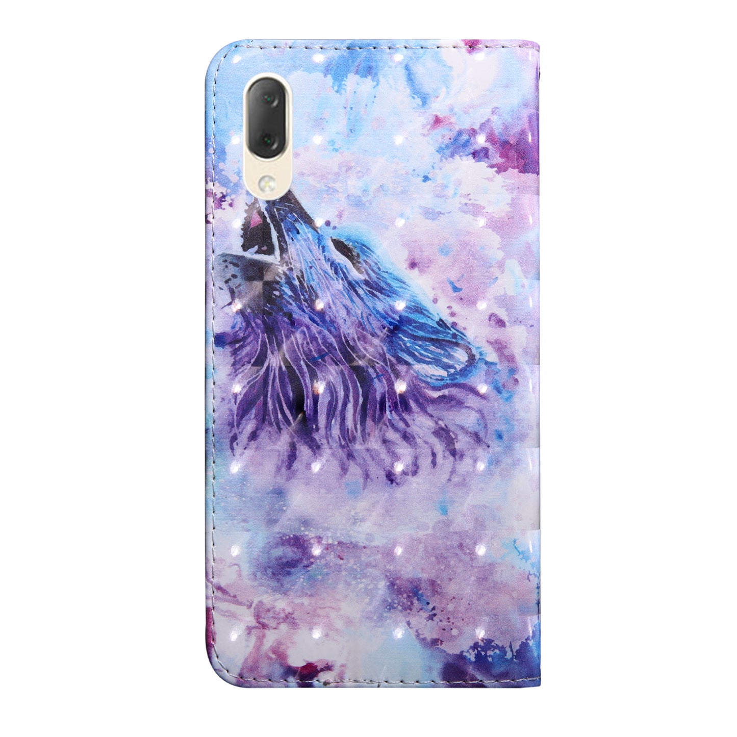 Light Spot Decor Patterned Wallet Leather Stand Case for Sony Xperia L3