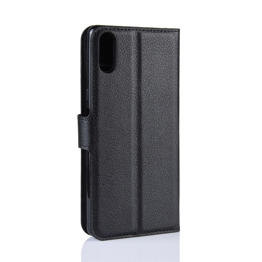 For Sony Xperia L3 Litchi Skin PU Leather Wallet Protection Case