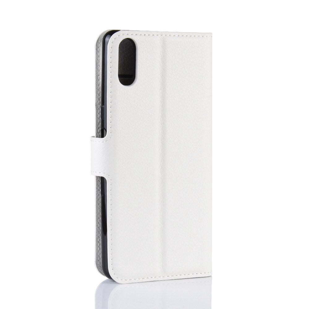 For Sony Xperia L3 Litchi Skin PU Leather Wallet Protection Case