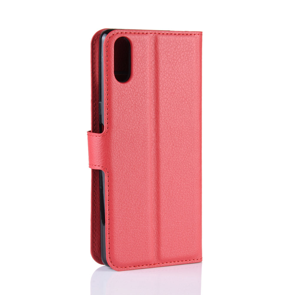 For Sony Xperia L3 Litchi Skin PU Leather Wallet Protection Case