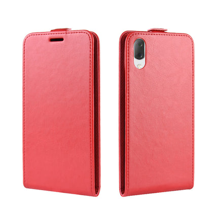 Crazy Horse Vertical Leather Card Holder Case for Sony Xperia L3