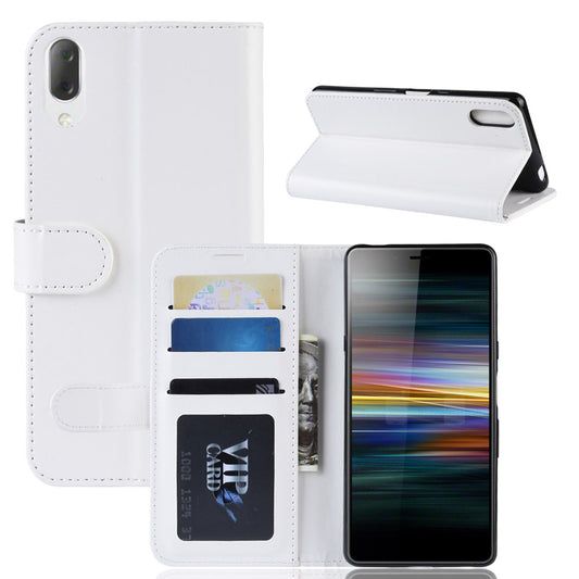 For Sony Xperia L3 Crazy Horse Leather Mobile Phone Case [Stand and Wallet]
