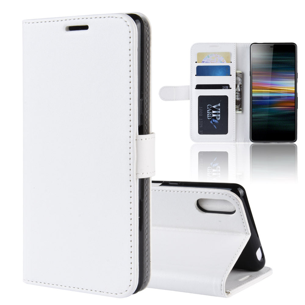 For Sony Xperia L3 Crazy Horse Leather Mobile Phone Case [Stand and Wallet]