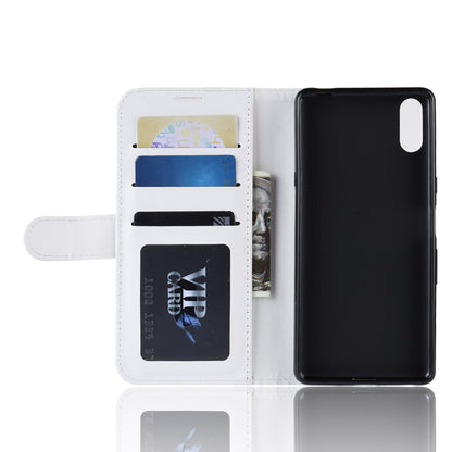 For Sony Xperia L3 Crazy Horse Leather Mobile Phone Case [Stand and Wallet]