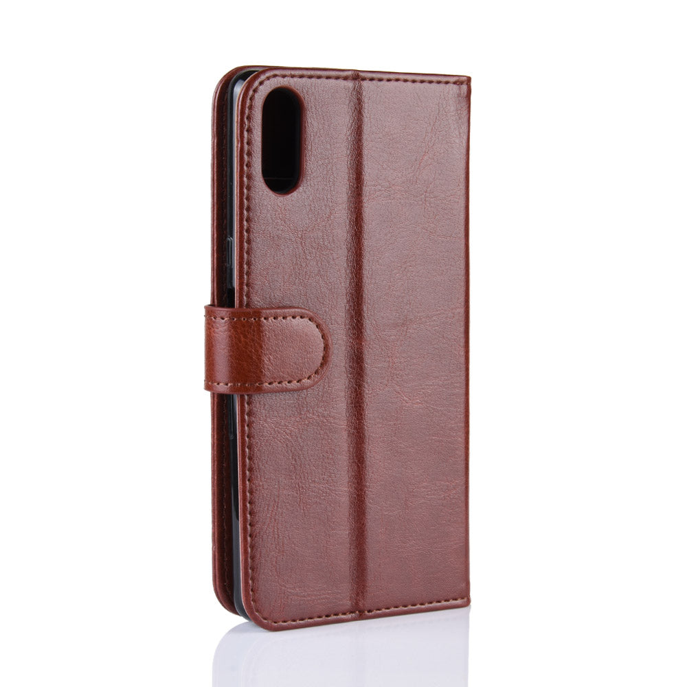 For Sony Xperia L3 Crazy Horse Leather Mobile Phone Case [Stand and Wallet]