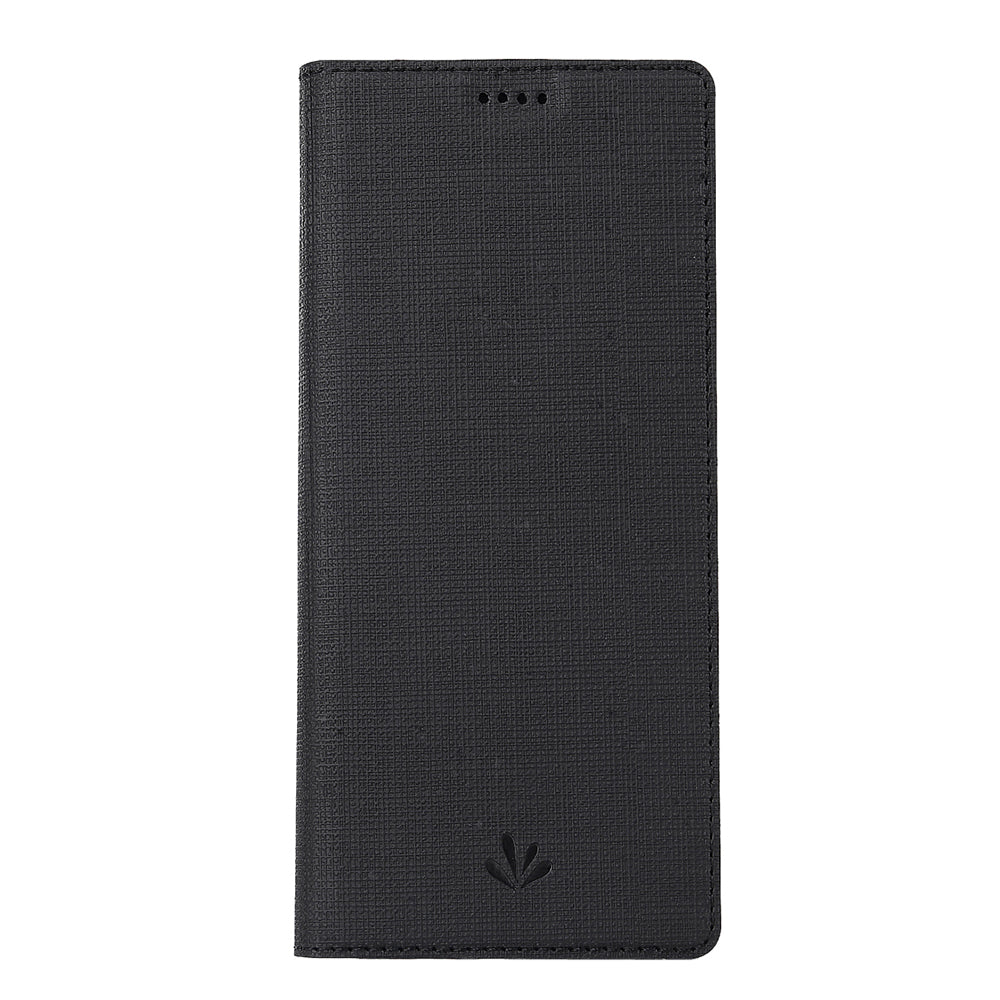 VILI DMX Cross Texture Stand Leather Phone Case for Sony Xperia 1