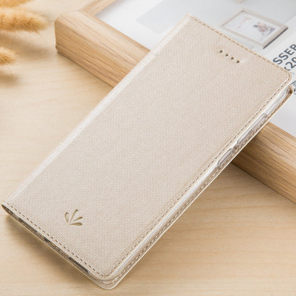 VILI DMX Cross Texture Stand Leather Phone Case for Sony Xperia 1