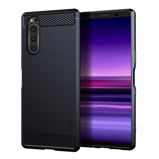 MOFI Carbon Fiber Texture Brushed TPU Phone Shell for Sony Xperia 5