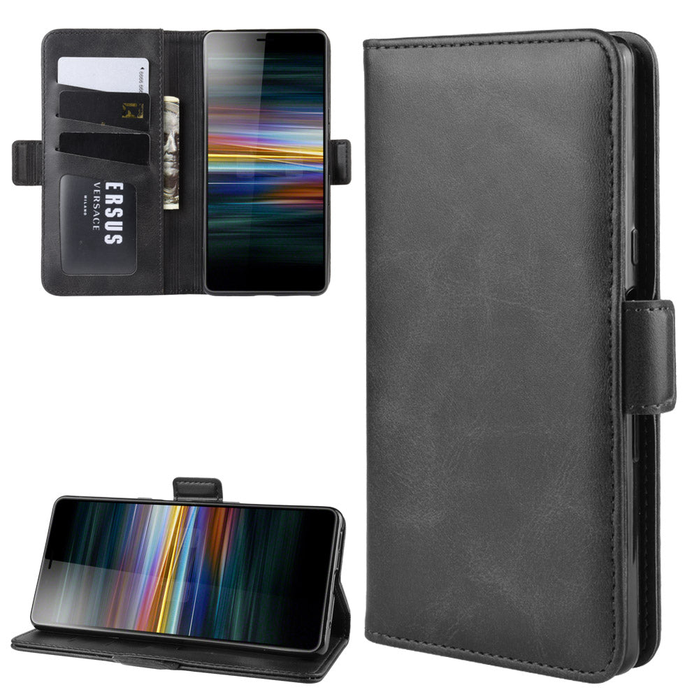 Magnet Adsorption PU Leather Wallet Phone Case for Sony Xperia L3