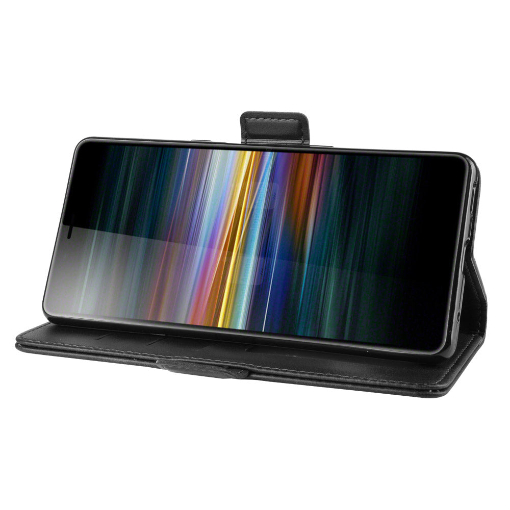 Magnet Adsorption PU Leather Wallet Phone Case for Sony Xperia L3