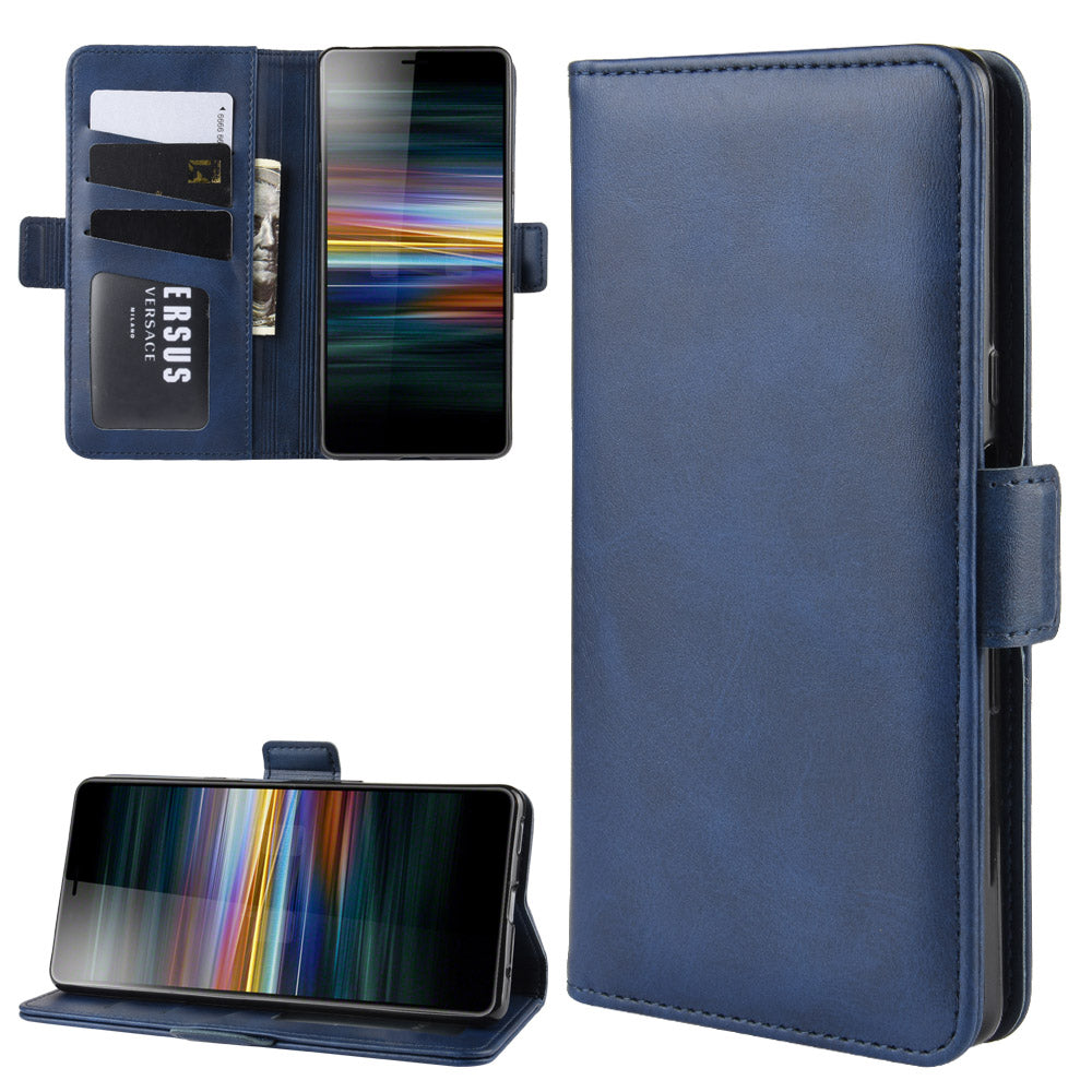 Magnet Adsorption PU Leather Wallet Phone Case for Sony Xperia L3