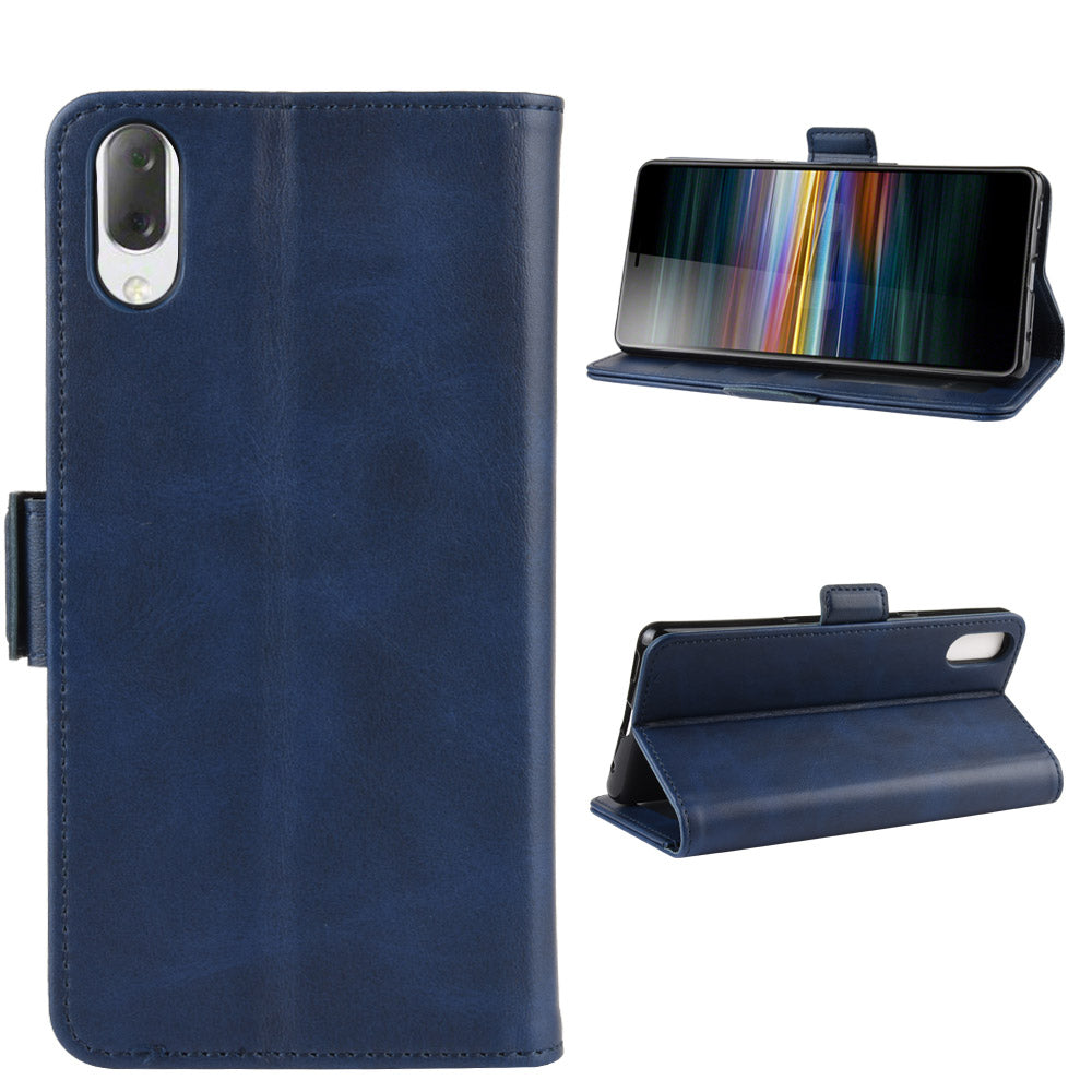 Magnet Adsorption PU Leather Wallet Phone Case for Sony Xperia L3