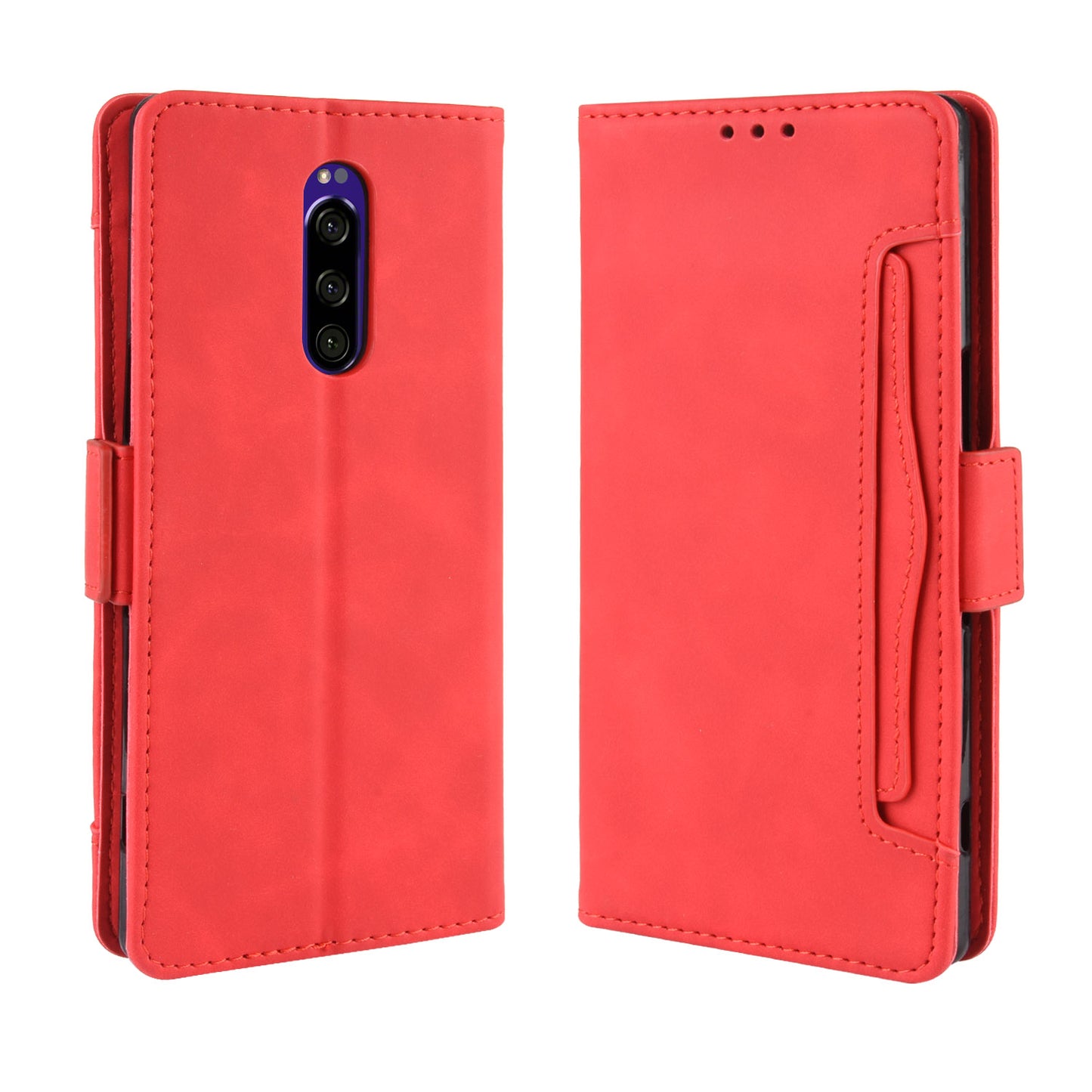 Wallet Stand Leather Protective Phone Case for Sony Xperia 1