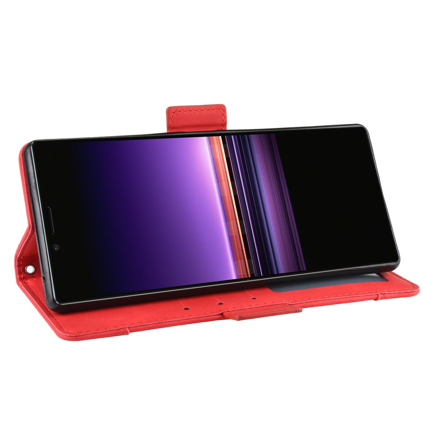 Wallet Stand Leather Protective Phone Case for Sony Xperia 1