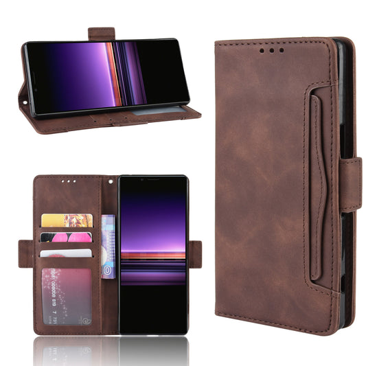 Wallet Stand Leather Protective Phone Case for Sony Xperia 1