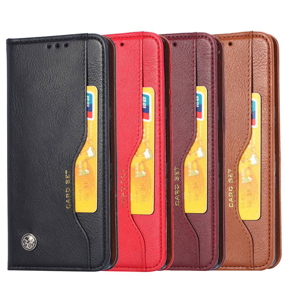 PU Leather Auto-absorbed Cell Phone Casing Shell for Sony Xperia 5