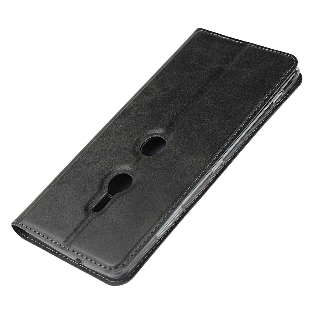 TPU+PU Leather Casing with Lanyard for Sony Xperia XZ3