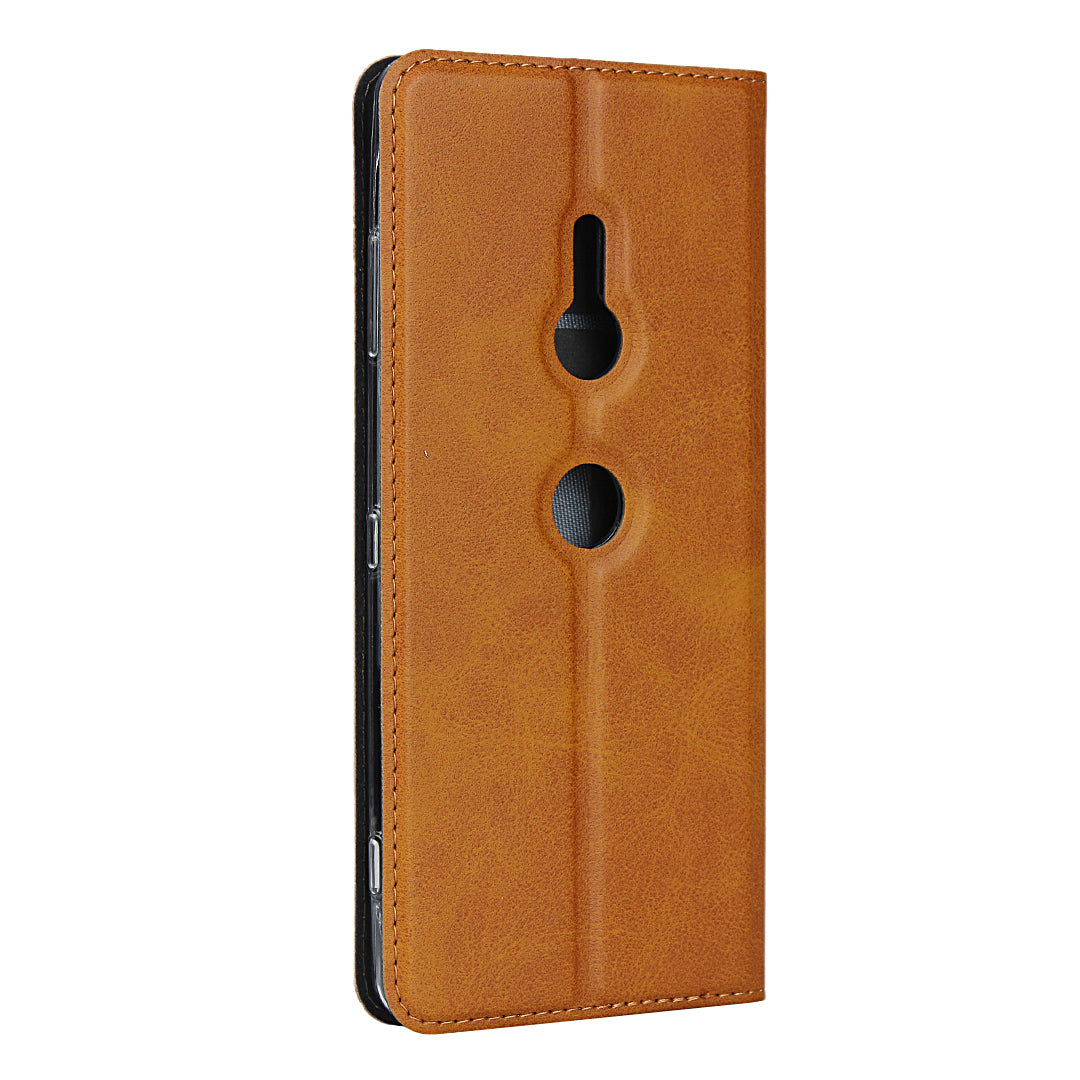 TPU+PU Leather Casing with Lanyard for Sony Xperia XZ3