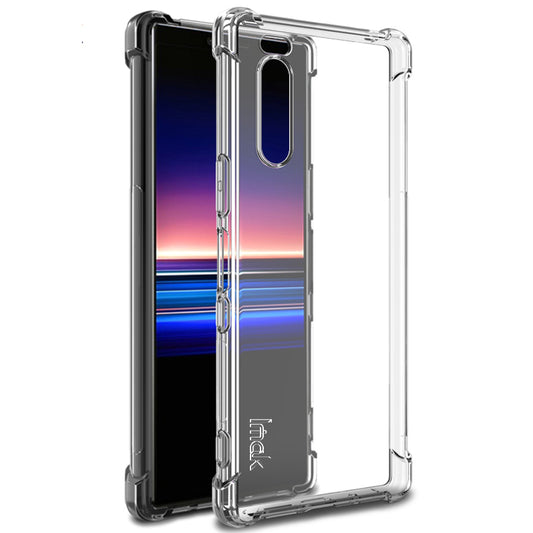 IMAK Silky Anti-drop TPU Soft Case + Explosion-proof Screen Film for Sony Xperia 5