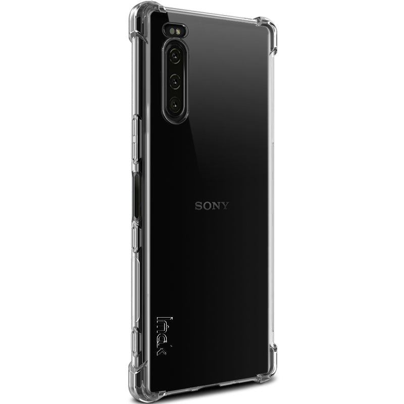 IMAK Silky Anti-drop TPU Soft Case + Explosion-proof Screen Film for Sony Xperia 5