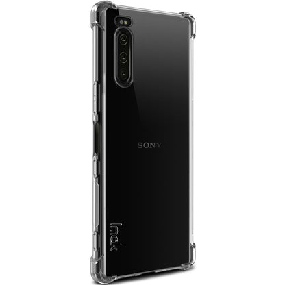 IMAK Silky Anti-drop TPU Soft Case + Explosion-proof Screen Film for Sony Xperia 5