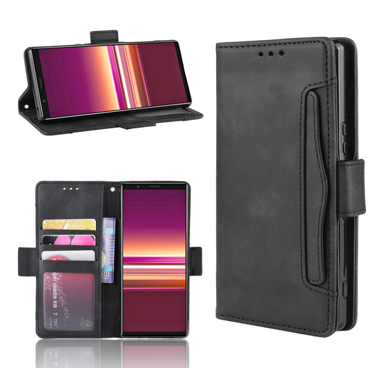 Wallet Stand Leather Protective Phone Case for Sony Xperia 5