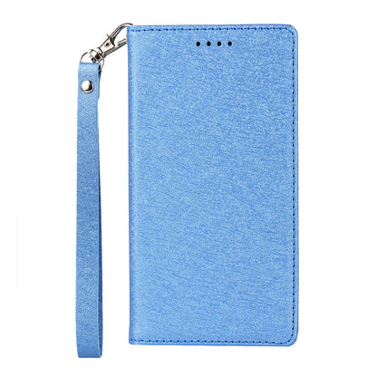 Silk Texture Leather Wallet Stand Phone Case Cover for Sony Xperia XZ2