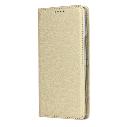 Silk Texture Leather Wallet Stand Phone Case Cover for Sony Xperia XZ2