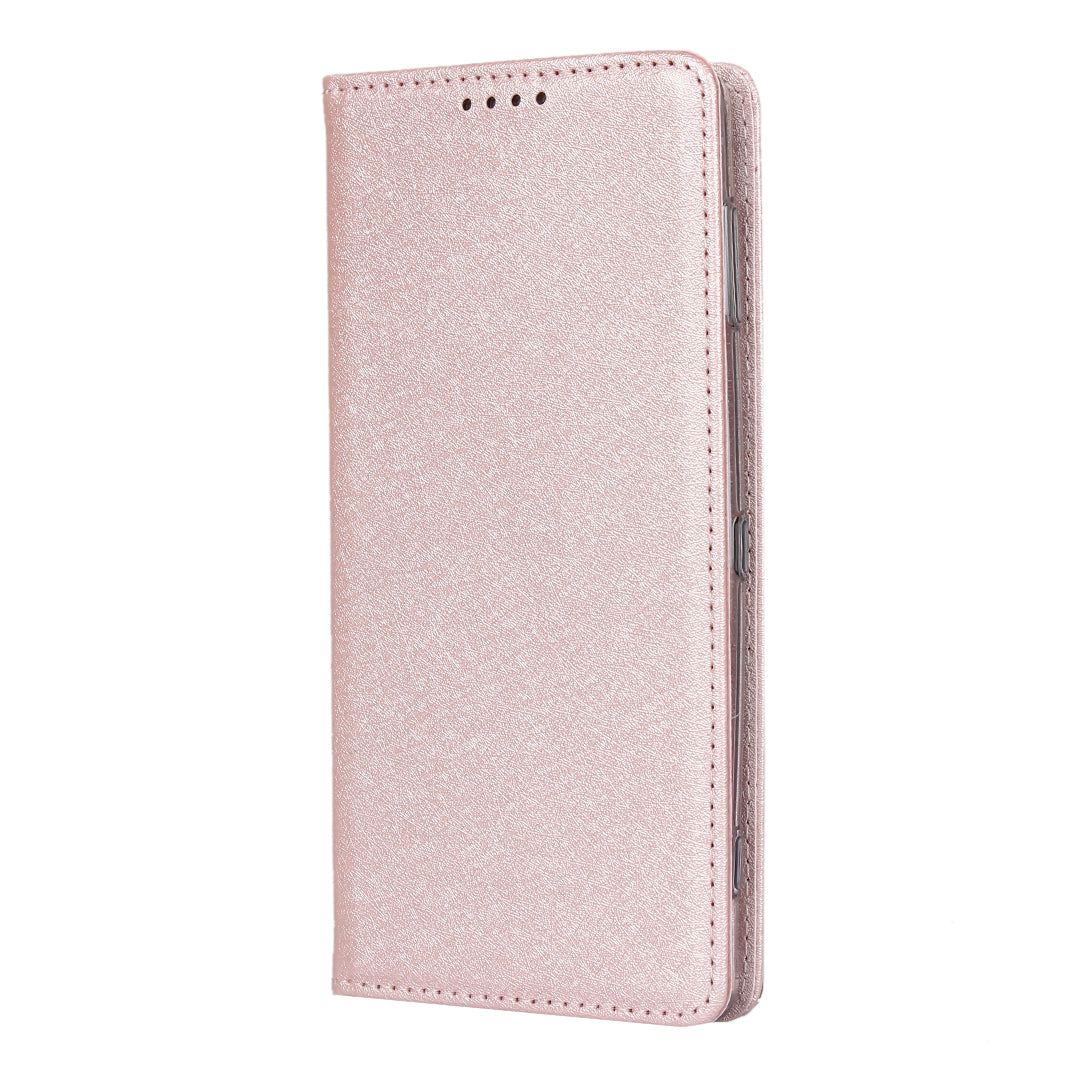 Silk Texture Leather Wallet Stand Phone Case Cover for Sony Xperia XZ2