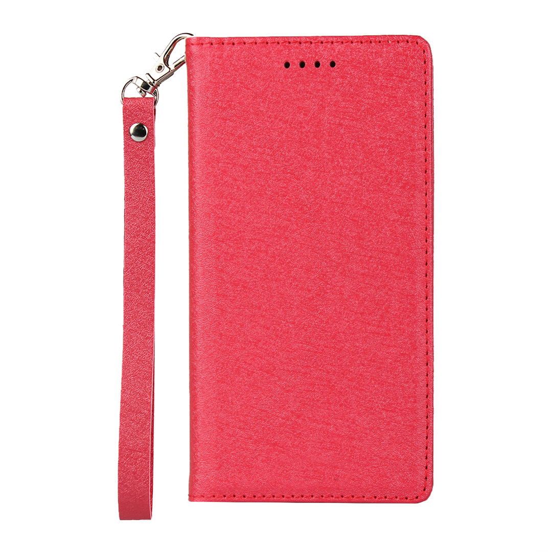 Silk Texture Leather Wallet Stand Phone Case Cover for Sony Xperia XZ2
