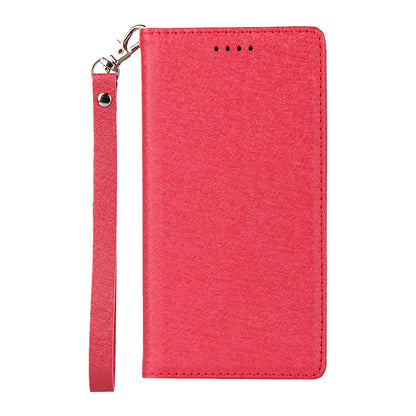 Silk Texture Leather Wallet Stand Phone Case Cover for Sony Xperia XZ2