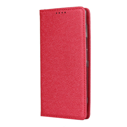 Silk Texture Leather Wallet Stand Phone Case Cover for Sony Xperia XZ2