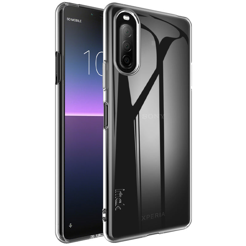 IMAK UX-5 Series Crystal Clear TPU Soft Phone Case Cover Anti-Drop Cell Phone Accessory for Sony Xperia 10 II