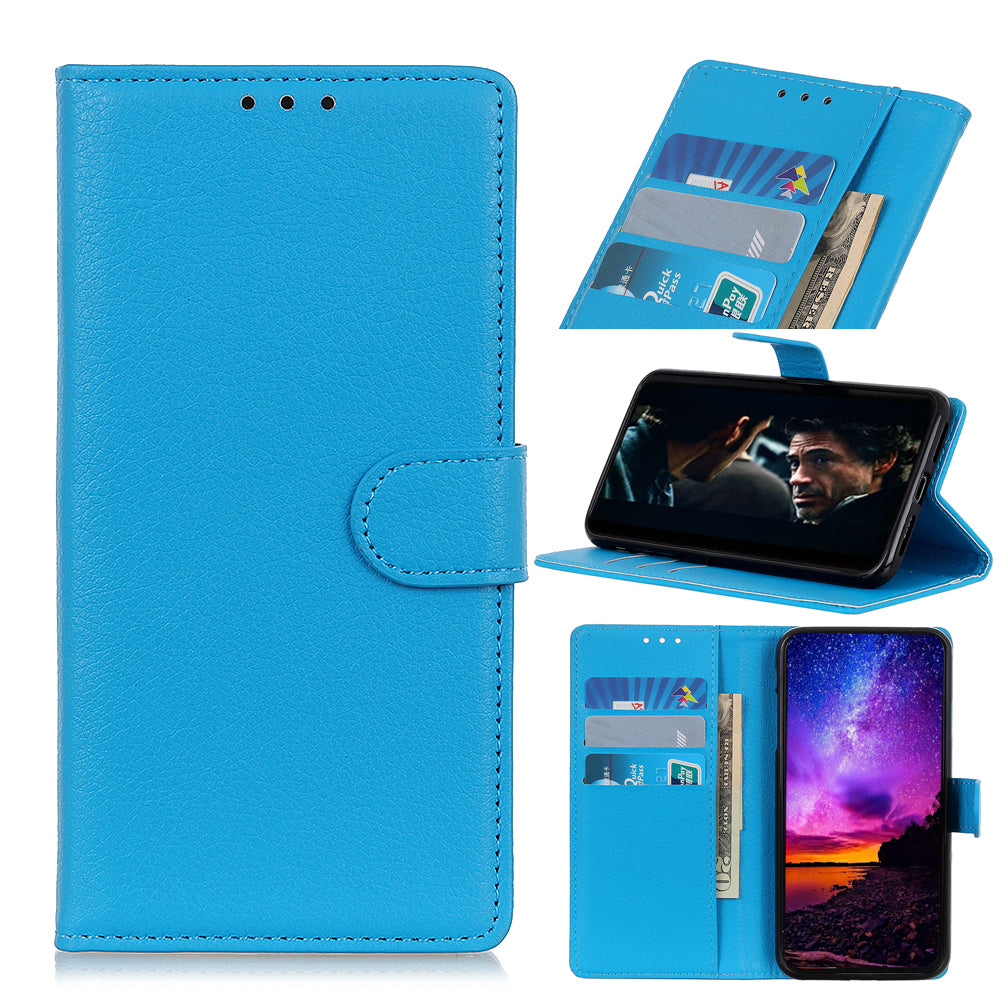 Litchi Skin Texture Wallet Leather Stand Phone Case for Sony Xperia 1 II