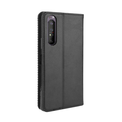 Auto-absorbed Vintage Leather Phone Case Shell for Sony Xperia 1 II