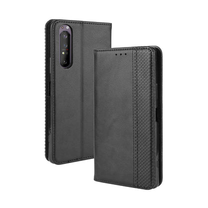 Auto-absorbed Vintage Leather Phone Case Shell for Sony Xperia 1 II