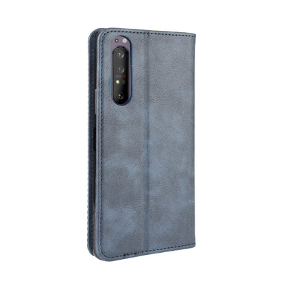 Auto-absorbed Vintage Leather Phone Case Shell for Sony Xperia 1 II