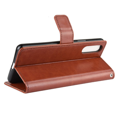 Crazy Horse Flip Leather Protective Cover with Wallet for Sony Xperia 10 II