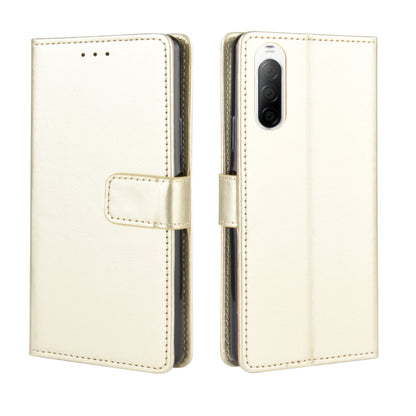 Crazy Horse Flip Leather Protective Cover with Wallet for Sony Xperia 10 II