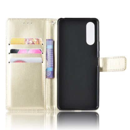 Crazy Horse Flip Leather Protective Cover with Wallet for Sony Xperia 10 II