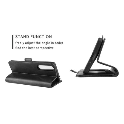 Double Clasp Flip Leather Wallet Stand Phone Cover for Sony Xperia 1 II