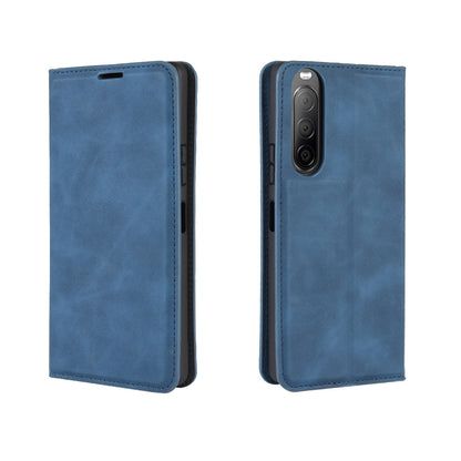 Silky Touch Auto-absorbed Flip Leather Wallet Stand Case for Sony Xperia 10 II